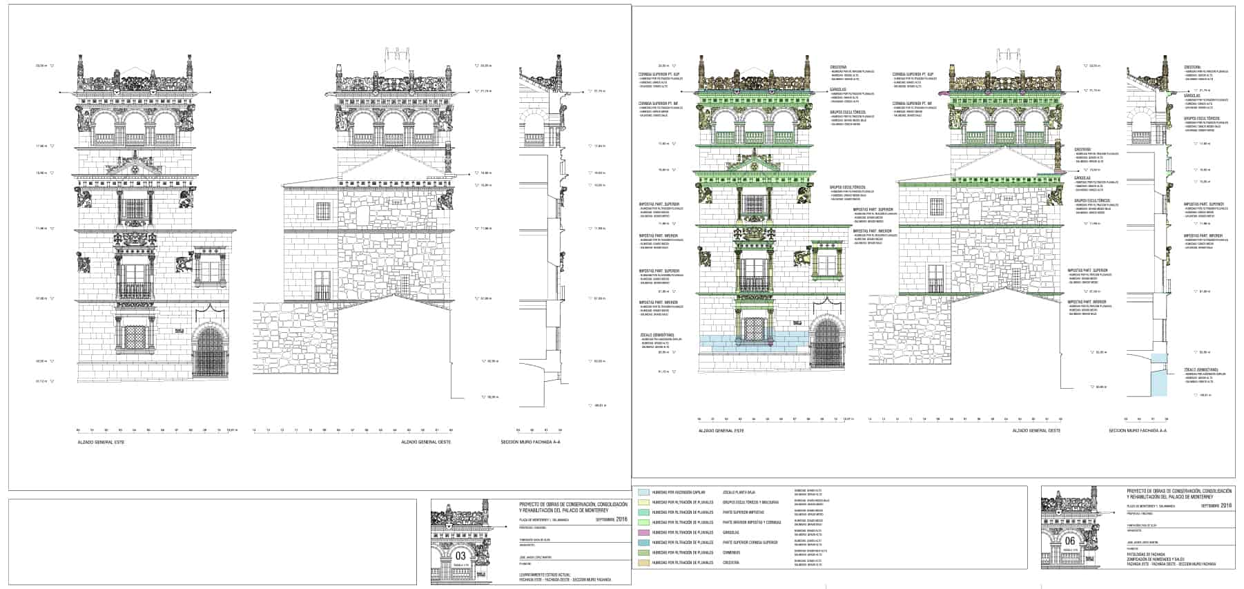 Plano del Palacio de Monterrey en Salamanca