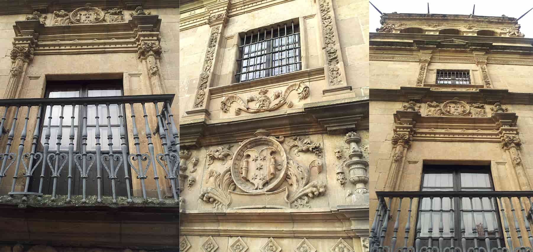 Detalles del Palacio de Monterrey en Salamanca